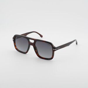 CARRERA 317/S 0EX4 9O Sunglasses Brown Aviator Frame, Grey Lenses